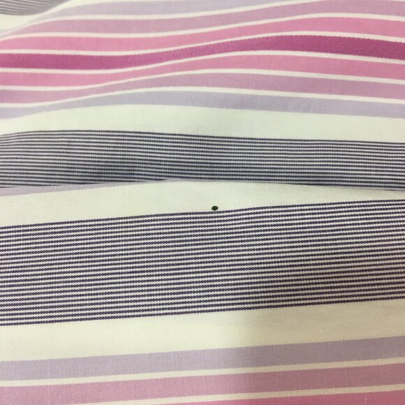 Zara Mens Size 16 Stripe Dress Long Sleeve Button Down Shirt Gray Pink Office - Picture 7 of 8